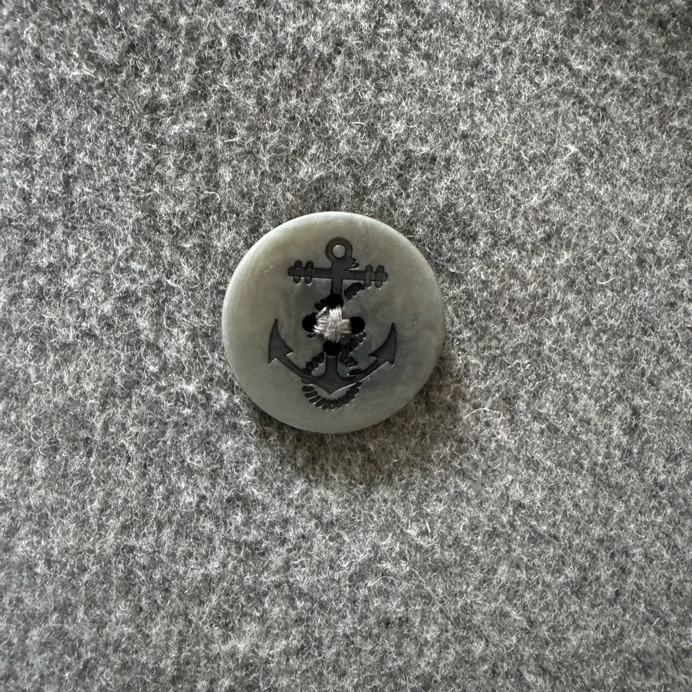 L.L. Bean 16 Classic Lambswool Peacoat, Heather Grey - Picture 4 of 6